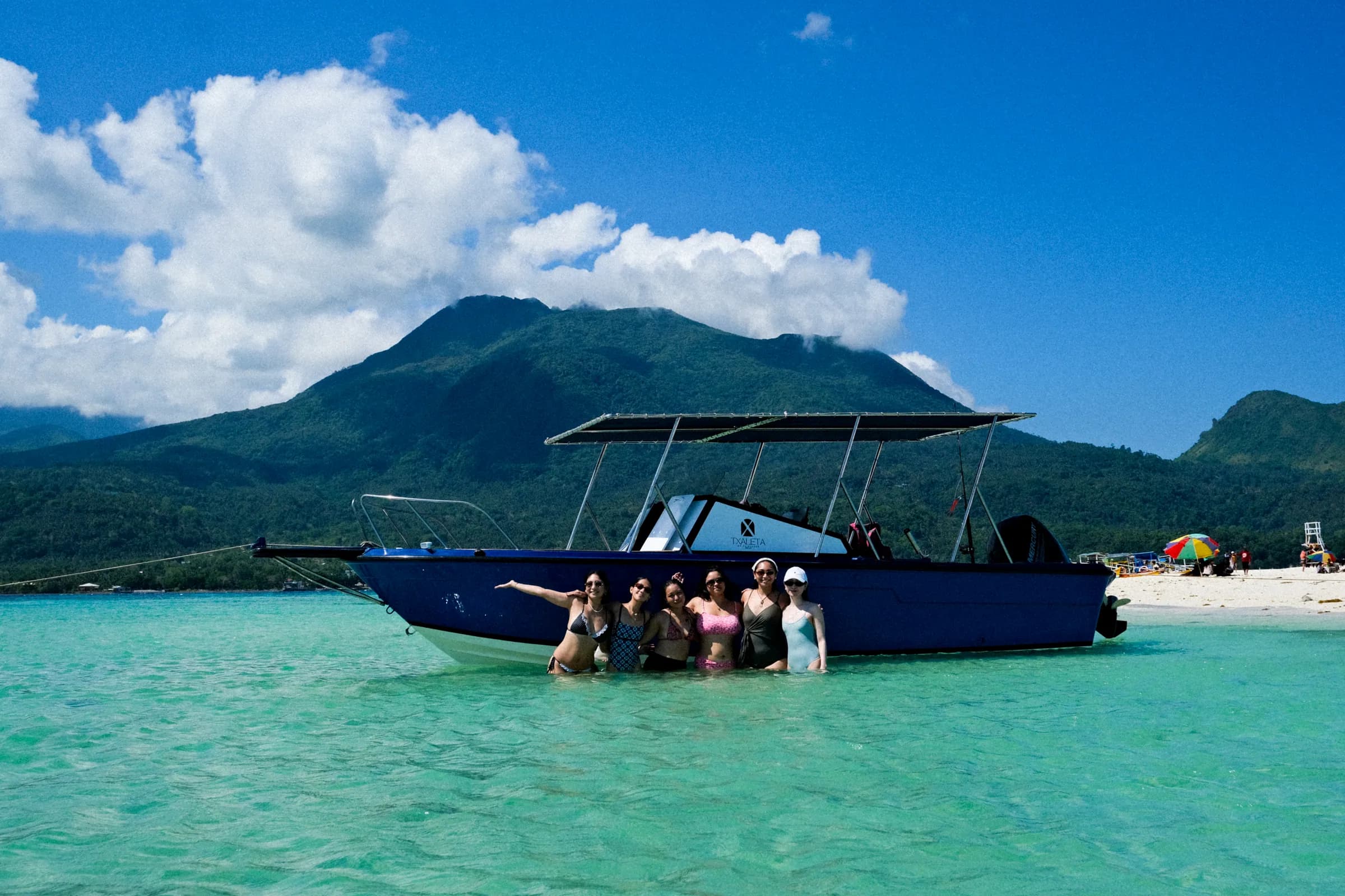Mt. Hibok-Hibok rising over the Bohol Sea, seen from the water off Camiguin's north coast
